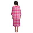 thumbnail image 3 of Moomaya Chemise de Nuit Boutonnée en Coton Imprimé pour Femmes, Robe de Nuit d'Allaitement, 3 of 5
