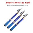 thumbnail image 2 of Yimiti .0-2.4M Super Short Sea Rod With Telescopic Fiberglass Fishing Rod Reel Set,2.4, 2 of 7