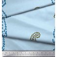thumbnail image 3 of Soimoi Georgette Viscose Fabric Paisley Block Print Fabric by Yard 42 Inch Wide, 3 of 3