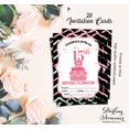 thumbnail image 5 of Darling Souvenir White Birthday Invitation Card 28 Pcs Fill or Write In Blank Invites Printable Party Supplies 5 x 7 Inches, 5 of 5