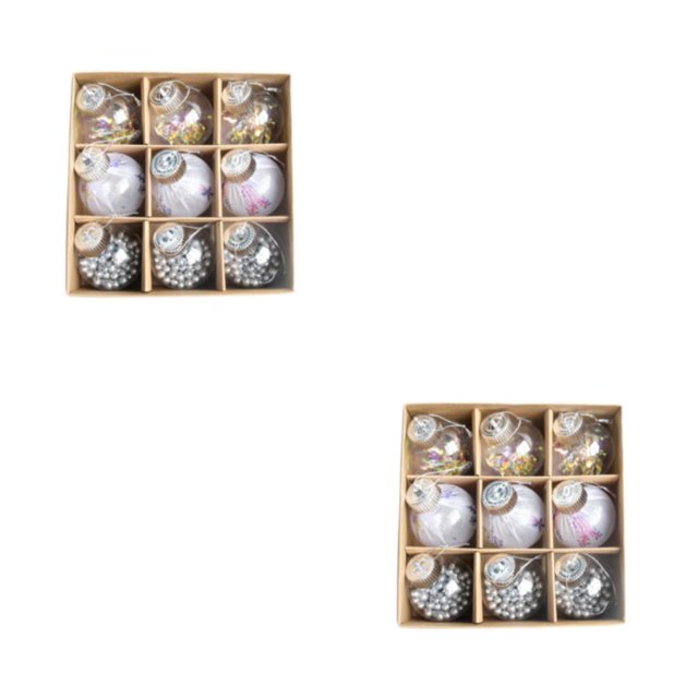 Thinsony Unique Christmas Balls Decorations For Magical Holiday Thoughtful Presents Christmas Decorations B 2Set