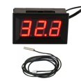 thumbnail image 1 of Dc 12V Led Digital Thermometer Temp Sensor Meter Ntc Probe -50 ~ 110°C Detector, 1 of 5