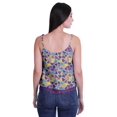 thumbnail image 3 of Moomaya Camisole Courte à Bretelles Spaghetti Imprimée pour Femmes, Hauts d'Été, 3 of 5