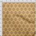 thumbnail image 3 of oneOone Cotton Poplin Fabric Diamond & Swirl Ikat Decor Fabric Printed BTY 42 Inch Wide, 3 of 4