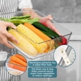 thumbnail image 4 of Stelive 10 Pack Fridge Organiser, Stackable Refrigerator Organiser Bins with Lids, BPA-Free, Kitchen Storage Containers, Clear Fridge Storage, 4 of 12