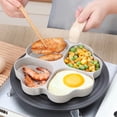 thumbnail image 5 of Fesfesfes Flat Bottom Non Stick Frying Pan for Breakfast Eggs Pancakes Omelette Mini Size Small Pan Even Heating Easy to Clean Stovetop Compatible Home Kitchen Cooking Tool, 5 of 5