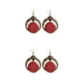 thumbnail image 4 of maskred Unique Pendant Necklace For Women – Bohemian Style Lovers Handmade Gift E055-Red 2Set, 4 of 6