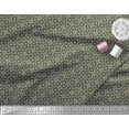 thumbnail image 3 of Soimoi Green Modal Satin Fabric Arrow & Diamond Geometric Print Fabric by Yard 42 Inch Wide, 3 of 5
