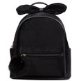 thumbnail image 1 of Girls Mini Backpack Fashion Pompom Bowknot School Backpack Velvet Casual Daypack, 1 of 10