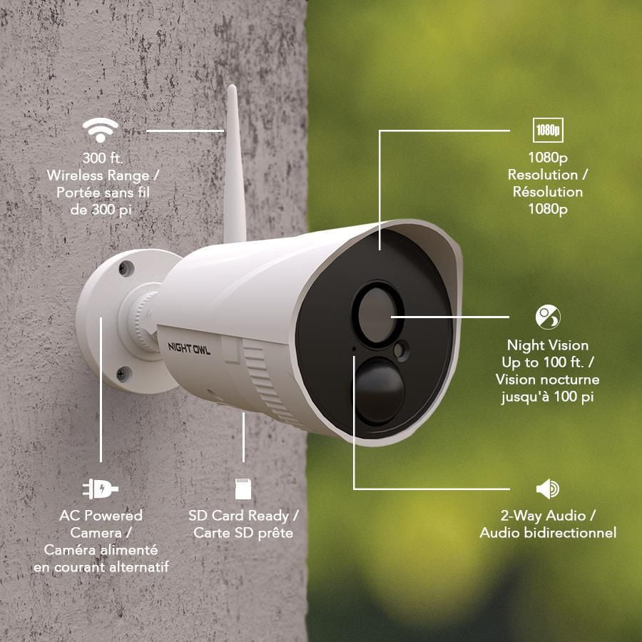 Night Owl Wireless NVR with Pre-Installed Hard Drive and 1080p HD Infrared IP Cameras