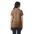 thumbnail image 4 of Moomaya Chemise Tunique Style Enveloppant pour Femmes en Coton Décontracté Col Classique Boutonné, 4 of 6