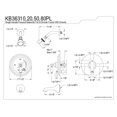 thumbnail image 2 of Kingston Brass Restoration Single Handle Tub & Shower Faucet, 2 of 2