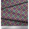 thumbnail image 3 of Soimoi Polyester Crepe Fabric Floral Mandala Print Fabric by Yard 42 Inch Wide, 3 of 3
