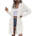 thumbnail image 2 of IMENGL Autumn winter loose solid alpaca wool sweater, White 3XL, Size M-3XL, 2 of 4