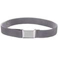 thumbnail image 1 of Kids Elastic Adjustable Strech Belt With Silver Square Buckle - Grey, 1 of 4