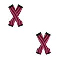thumbnail image 3 of Maytalsory Bas Longs Épais et Confortables en Polyester Faciles à Assortir rose Rouge et Noir 2Set, 3 of 6
