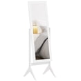 thumbnail image 1 of HOMCOM Miroir Pleine Longueur Autoportant pour Bijoux et Habillage, Angle Ajustable, 1 of 10