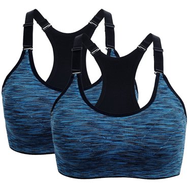 Soutiens-gorge de Sport pour Femmes, Maintien Élevé, Yoga, Course, Sans Coutures, Débardeur de Gym, Veste D\'entraînement Physique, Lot de 2