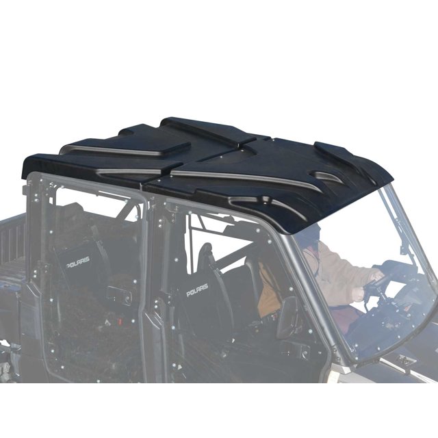 SuperATV .com Toit en Plastique Robuste pour Polaris Ranger Taille Complète XP 570 Crew / 900 / 1000 / 1000 Diesel - See Fitment / Facile à Installer / Ce Dessus UTV Protège les Passagers du Soleil, de la Pluie et des Débris!