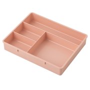 yulier Desk Drawer Organizer, Plastic Drawer Organizer Tray with 4 Compartments, Desk Organizer for Office Supplies, Desktop/Drawer Storage Tray for Home Office
