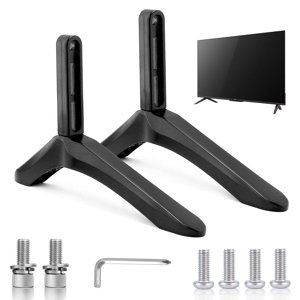 2pcs TV Support de base pour Samsung Vizio LCD TV Support de table pour supports de télévision Jambes de meubles