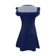 thumbnail image 4 of Robes d'Été Décontractées pour Filles Robe de Fête pour Enfants Manches à Volants en Maille Design en Ligne avec Poches pour 4 à 11 Ans, 4 of 4