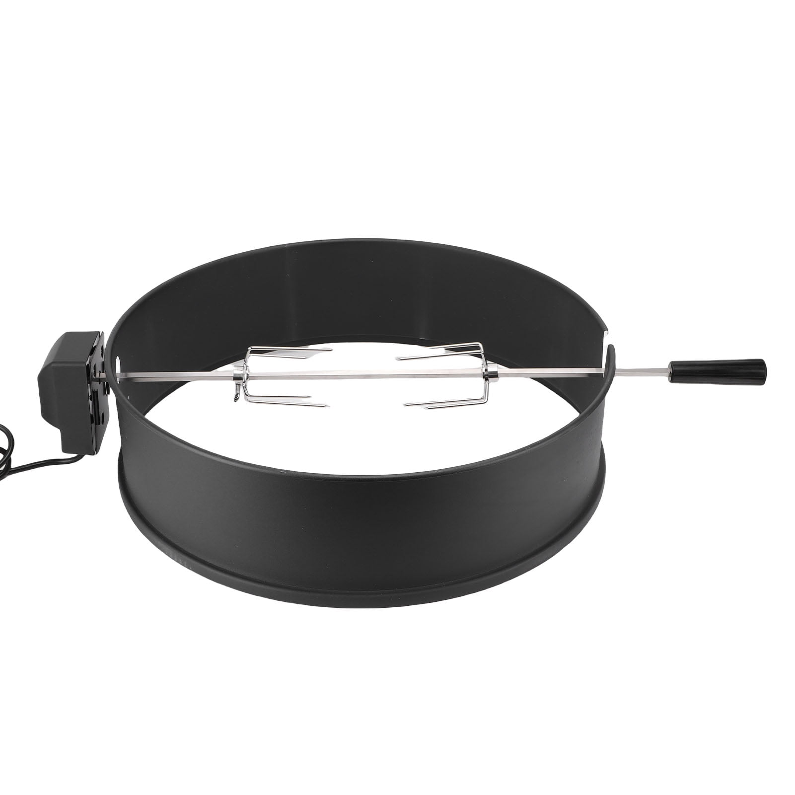 Rotisserie Grill Kit, SUS Stainless Steel 2 to 3 RPM BBQ Grill Rotisserie Kit Charcoal Grills for 22in Outdoor Barbecues Camping Trips