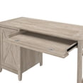 thumbnail image 4 of Key West 54W Computer Desk with Storage in Washed Gray - Engineered Wood, 4 of 9