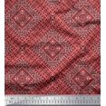 thumbnail image 1 of Soimoi Rayon Fabric Check Kilim Print Fabric by The Yard 56 Inch Wide, 1 of 3