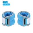 thumbnail image 3 of Uxcell Ankle Weights Leg Weight Straps Adjustable 3lbs Ankle Weight Sets Blue, 3 of 7