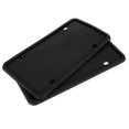 thumbnail image 4 of Unique Bargains 2pcs Black Silicone Car License Plate Frame 30x15x0.5cm, 4 of 7