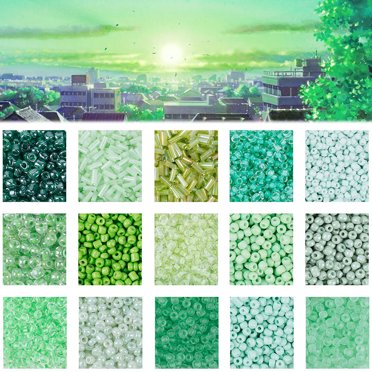 DIY Craft Seed Beads,Glass Seed Beads 15 Glass Seed Beads Small Craft Beads Precision Engineered