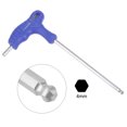 thumbnail image 3 of Unique Bargains 4mm Ball End Hex Key T-Handle Wrench Spanner, Metric CR-V Steel, 3 of 5