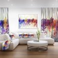 thumbnail image 3 of Design Art La Ligne D'Horizon De Chicago Art Sur Toile, 3 of 3