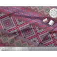 thumbnail image 3 of Soimoi Moss Georgette Fabric Geometric Southwestern Print Fabric by the Yard 42 Inch Wide, 3 of 3