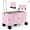 Rose, variante sur Costway Grand Chariot Utilitaire Pliable avec Caisses de Rangement à 2 Niveaux 5 Roues Pivotantes Métal Blanc