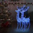 thumbnail image 1 of vidaXL TTG Rennes de Noël en Acrylique 250 LED 2 Pcs 180 cm Bleu, 1 of 5