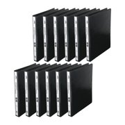 1/2" D-Ring Binder, 3 Rings, Letter Size, Black