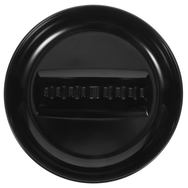 Black Plastic Ashtray for Indoor and Outdoor Use Sturdy Design Unique Slot Feature Great Gift 4.5 Inch