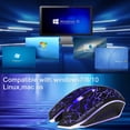 thumbnail image 4 of YOPTOP Wireless Gaming Mouse Rechargeable USB 2.4G Computer Ergonomic Optical Mice for PC Laptop Desktop Windows Mac  Silent,type_c, 4 of 9
