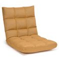 thumbnail image 1 of Costway Chaise de Sol Réglable 14 Positions Pliable Paresseuse pour Gaming Jaune, 1 of 1
