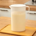 thumbnail image 1 of Cold Water Pitcher for Refrigerator - Plastic Water Kettle 2 Liter Large Capacity Pitcher with Strainer Lid Heat Resistant Household, White, JKODE, 1 of 7