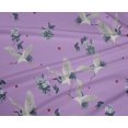 thumbnail image 4 of oneOone Polyester Lycra Fabric Dot|Floral & Stork Bird Printed Craft Fabric BTY 56 Inch Wide, 4 of 4