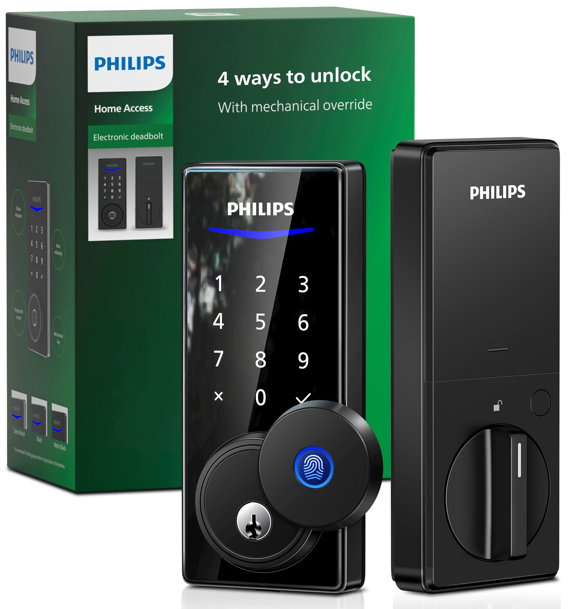 Serrure électronique Philips avec empreinte digitale et écran tactile