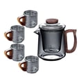 thumbnail image 2 of GUOOL 490ml Glass Teapot Blooming Flower Tea Tea Kettle for Kitchen Tea House Home A, 2 of 9