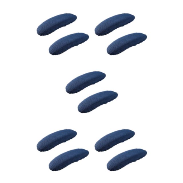 Redempat Washable Office Chair Armrest Covers Wear-resistant Easy To Install Wide Application Soft dark blue 5Set