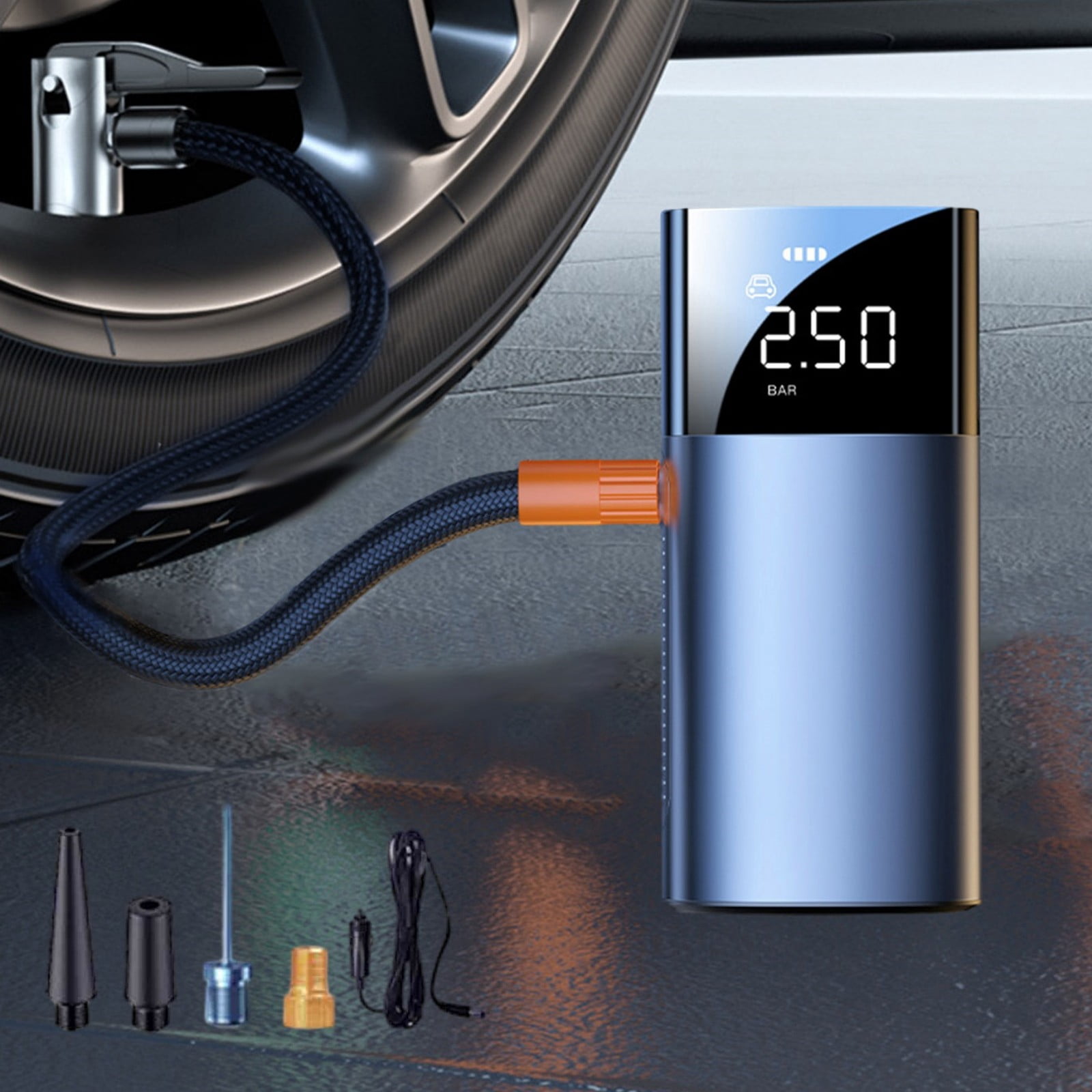 Suncoda Air Pump, Car Inflator Pump Wireless Inflator Pump Car Tire Inflator Pump Portable High Pressure Pump