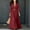 Wine, variant on Caywon Elegant Women's Dress, Long Sleeve Collared Button Down with Belted Waist, Flowy Cotton Linen Maxi for Summer Vacation and Daily Wear