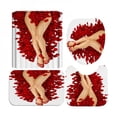 thumbnail image 1 of [Brand Clearance!]Rideau de Douche à Impression Numérique 3D de la Saint-Valentin, Ensemble de 4 Pcs pour Décoration de Maison, Hôtel, Fête, 1 of 6