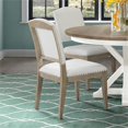 thumbnail image 2 of Riverside Furniture Myra Upholstered Wood Dining Side Chair In Natural, 2 of 8